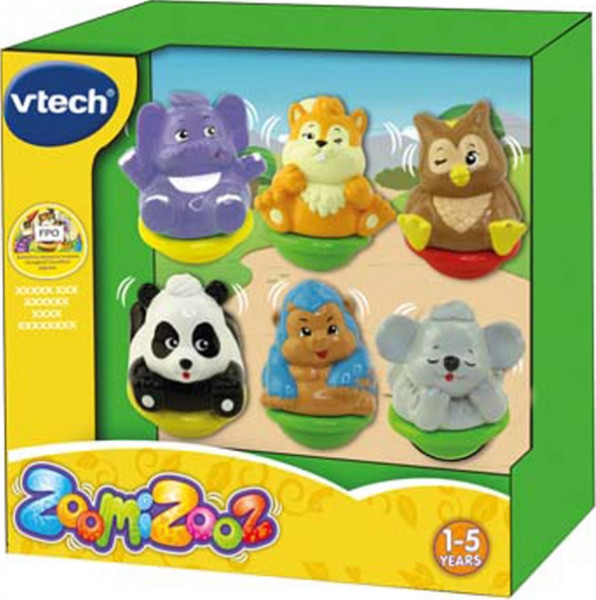 vtech | ZoomiZooz - 6er Set Wilde Tiere | 80-439004
