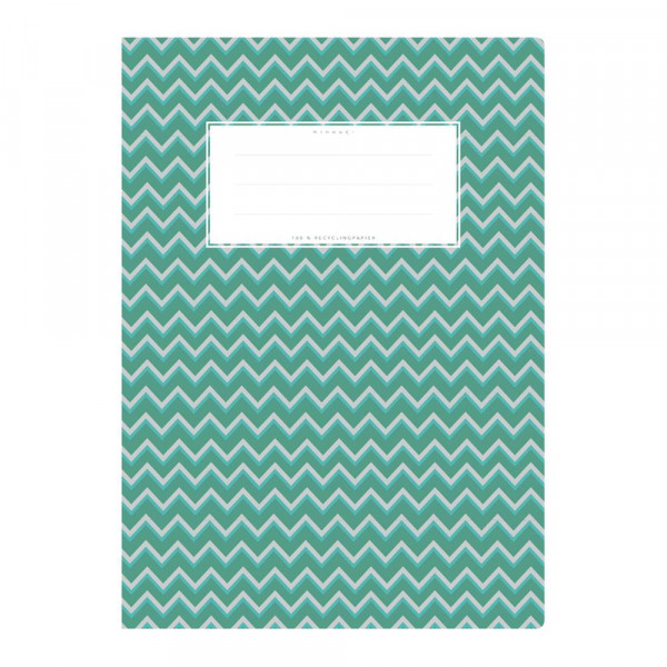 Minouki | Heftschoner | A4 | DUNKELGRÜN mit CHEVRON CLEAN