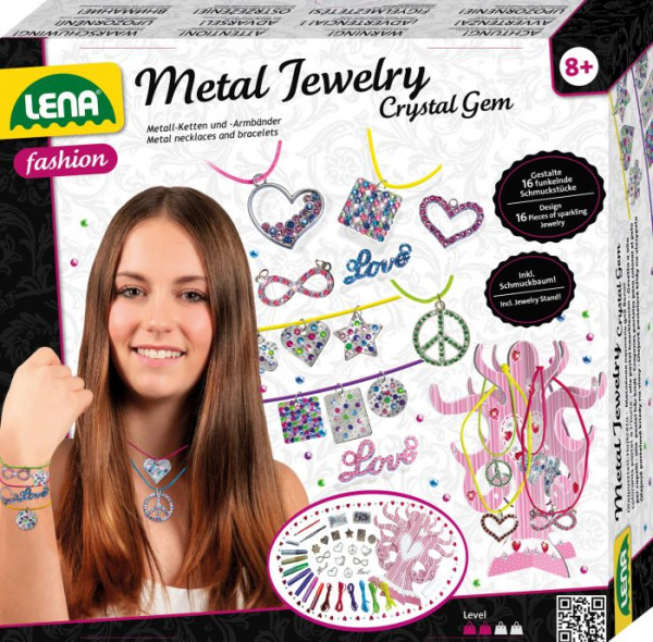 Simm | LENA Metal Jewelry Crystal Gem | 42658