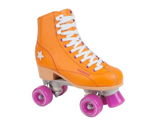 Hudora | Rollschuh Roller Disco, Gr. 35-42, orange/lila