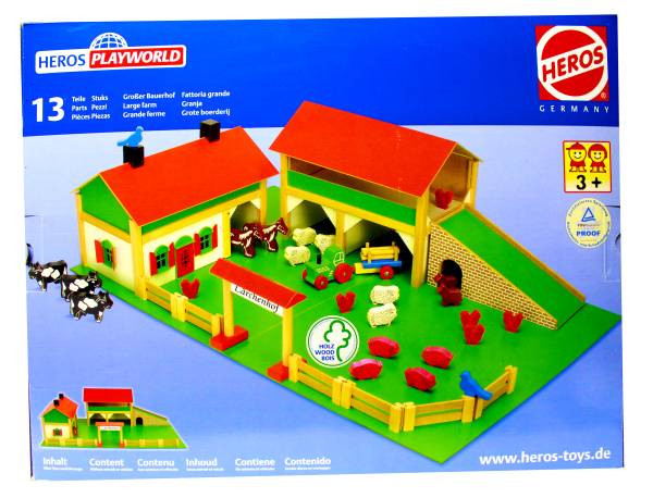 Heros | Bauernhof aus Holz | 13 Teile