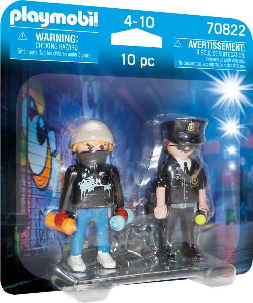 Playmobil | DuoPack Polizist und Sprayer | 70822