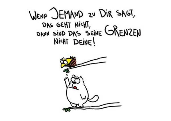 Rannenberg und Friends | Postkarte "Grenzen"