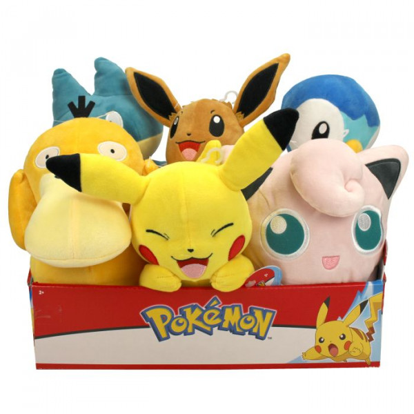 Boti Europe | Pokemon Plüsch W6, ca.20cm,sort.Display | 36669