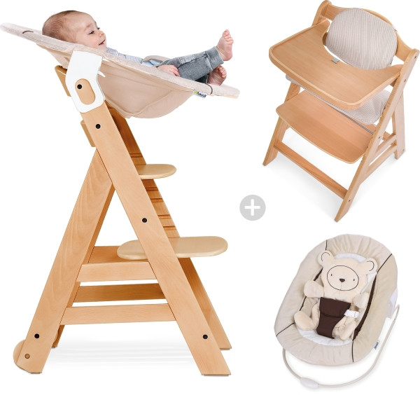 Hauck | Beta Newborn Set natur Hearts beige | 663219