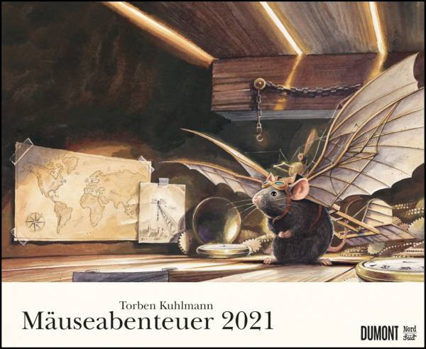 DUMONT Kalenderverlag | Torben Kuhlmann Mäuseabenteuer 2021 – DUMONT Kinder-Kalender – Querformat 52 x 42,5 cm – Spiralbindung