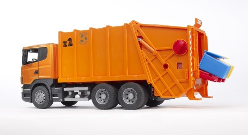 Bruder | Scania R-Serie Müll-LKW (orange) | 03560