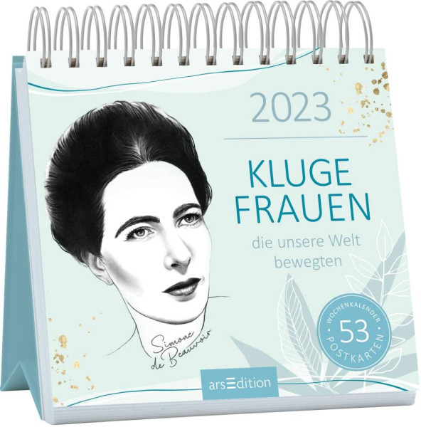 arsEdition | Postkartenkalender Kluge Frauen, die unsere Welt bewegten 2023