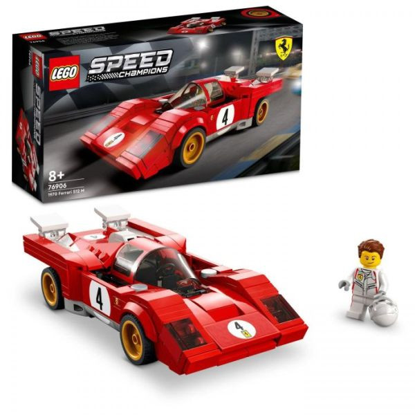 Rotes Rennfahrzeug mit Pilot
