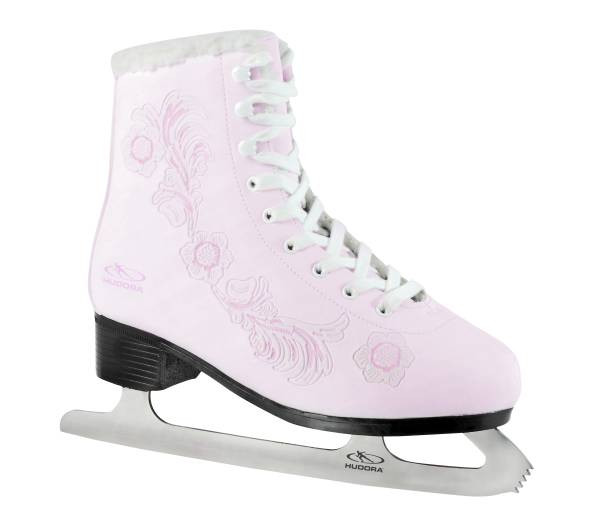 Hudora | Eislaufkomplet Rose, Gr. 35, rosa