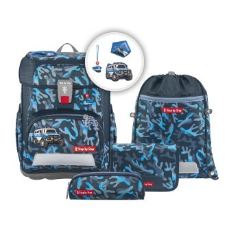 HAMA | CLOUD Schulranzen-Set "Police Truck Diego", 5-teilig | 213211
