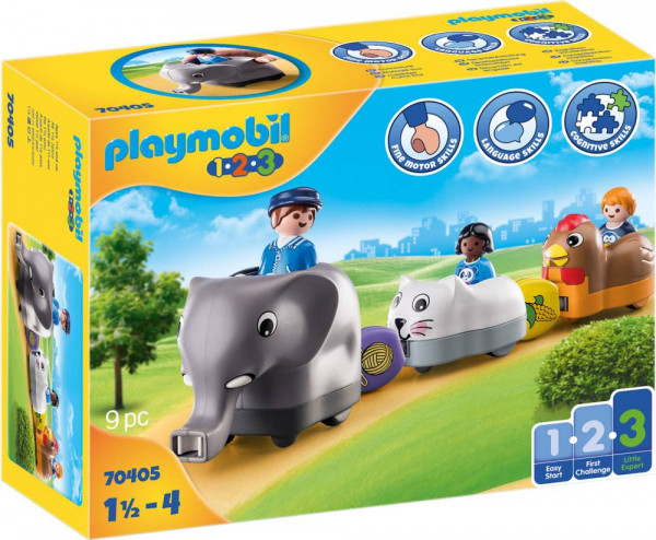 PLAYMOBIL® 1.2.3 | Mein Schiebetierzug | 70405
