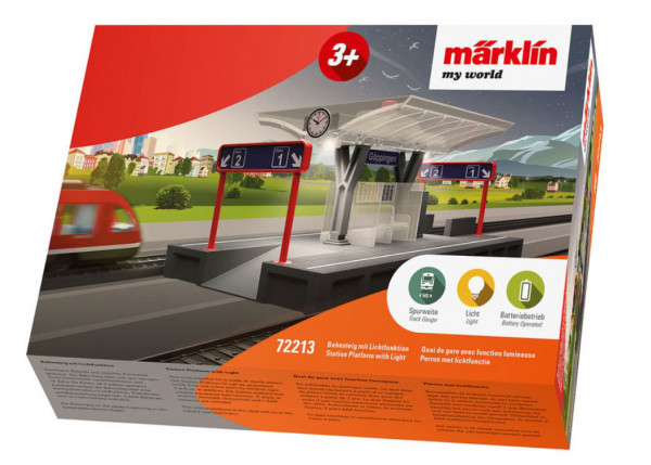Märklin | H0 Bahnsteig mit Licht (my world) | 72213