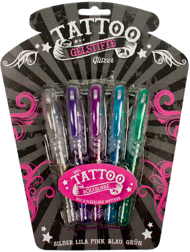 Trendhaus | Tattoo Gel Stifte Glitzer | 920935