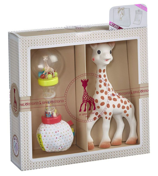 Sophie la girafe | Set: 1 Sophie la girafe + 1 Soft Rassel