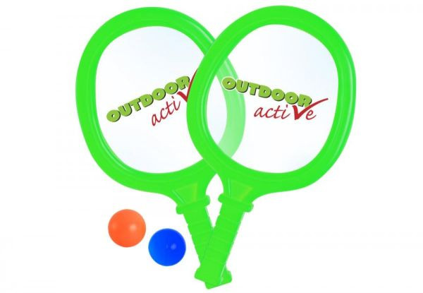 TTC Outdoor active: Trommel-Tennis, 2 Schläger + 2 Bälle
