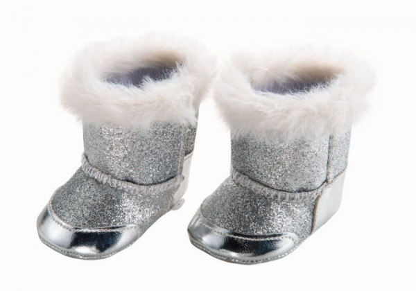 Heless | Pu-Silberstiefel, Gr. 38-45 cm | 844
