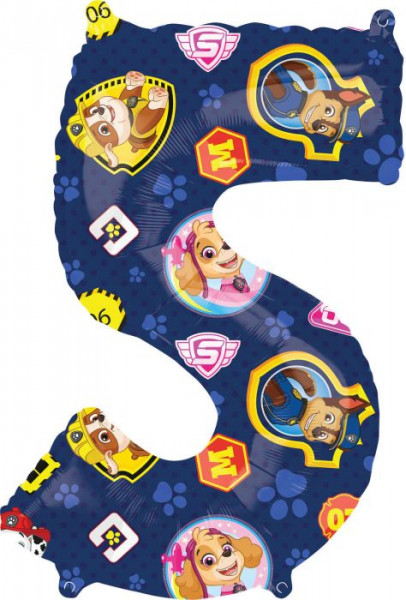 Amscan | PAW Folienballon Zahl 5 ca.66cm | 4213901