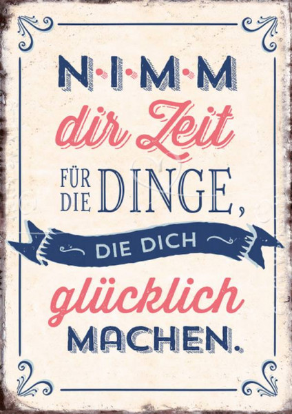 Grafik Werkstatt | Postkarte | VintageArt | Nimm dir Zeit