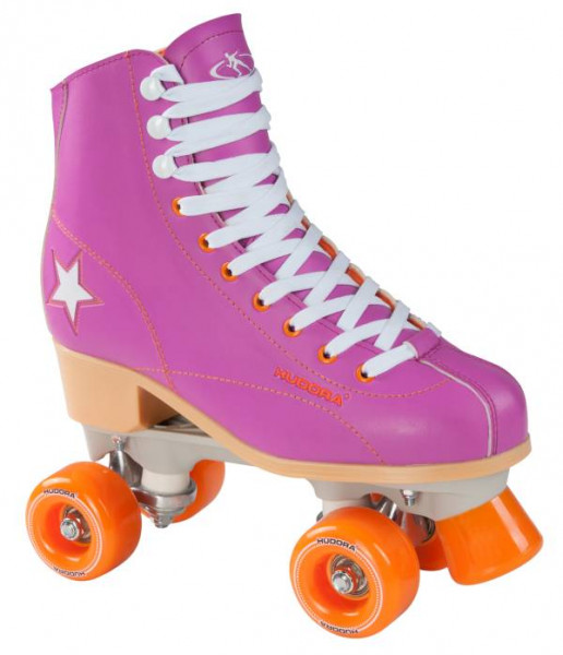 Hudora | Rollschuh Roller Disco, Gr. 42, lila/orange
