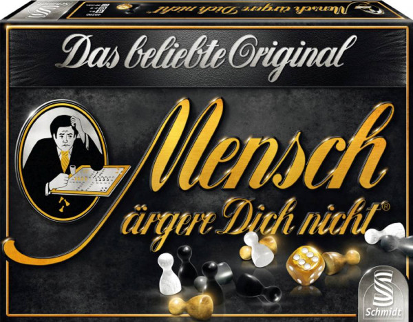 Schmidt-Spiele | Familienspiel | BLACK Mensch ärgere Dich nicht®