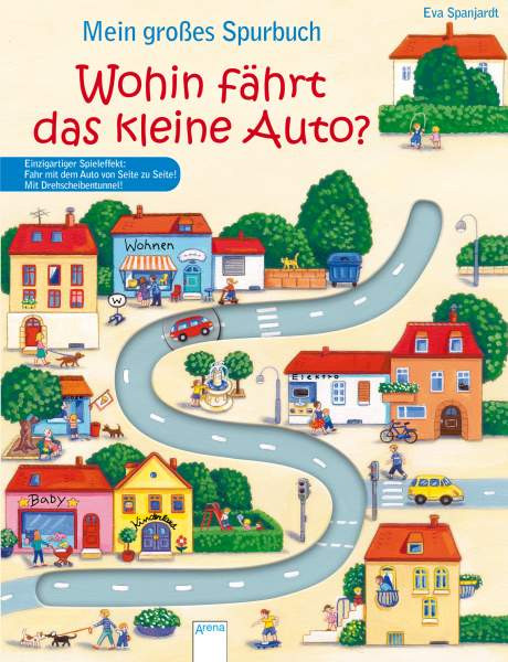 Arena | Mein großes Spurbuch - Wohin fährt das kleine Auto?