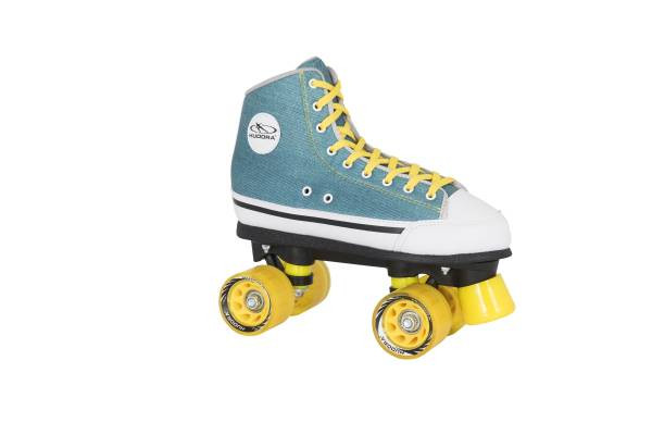 Hudora | Roller Skates Green Denim, Gr. 36