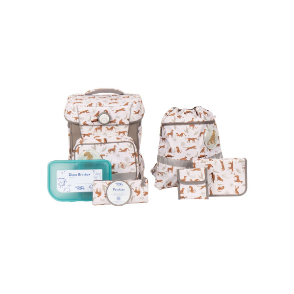 School Mood | Hero Maxx Air+ Schulranzen Set 7-tlg | Leopard (Nordic Collection)