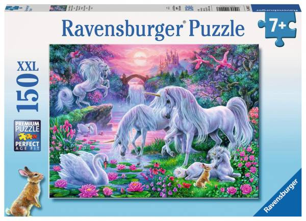Ravensburger Puzzle | Einhörner im Abendrot | 150 XXL Teile