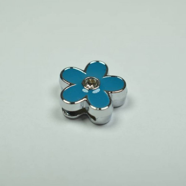 Angel Bliss | farbiger Schmuckanhänger für Charm Armband | Blume blau