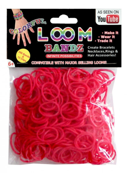 Loom Bandz | 300 Ringe | Rot