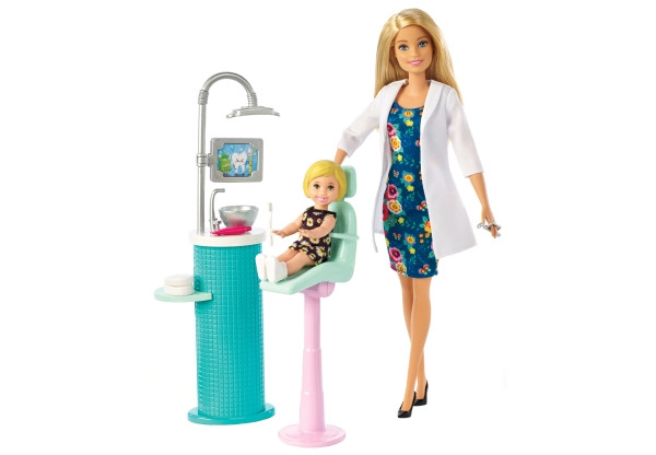 Mattel | Barbie Dentist Puppe und Spielset | FXP16