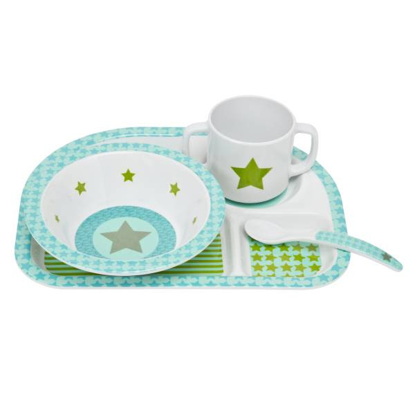Lässig | Dish Set Melamine/Silicone | Starlight olive