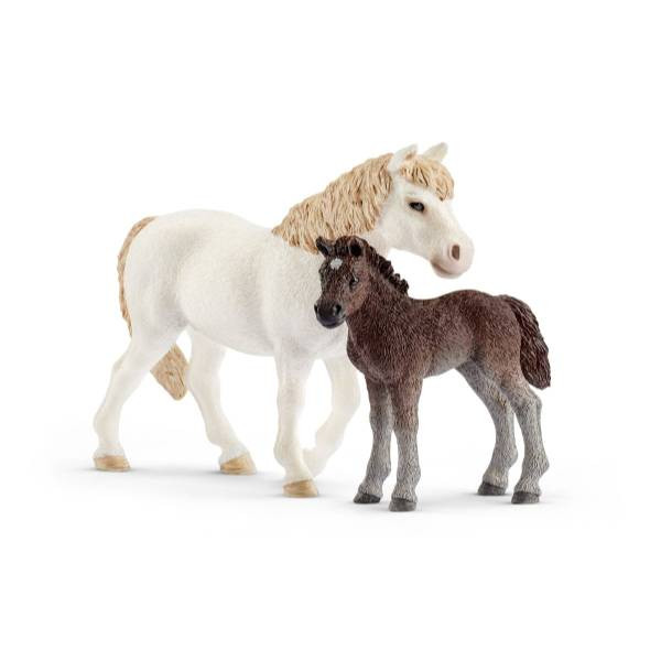 Schleich | Pony Stute und Fohlen | 42423